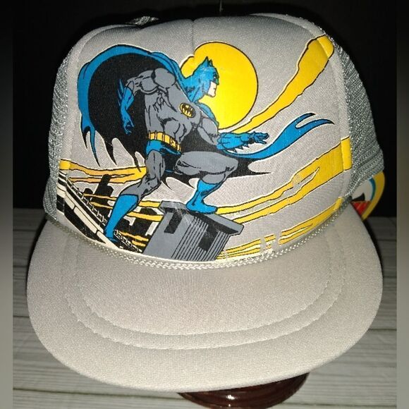 Just 4 Kids Vintage Batman DC Comics Kids Snapback Hat 1982 Graphic Print - Picture 9 of 10